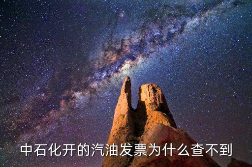 中石化開的汽油發(fā)票為什么查不到