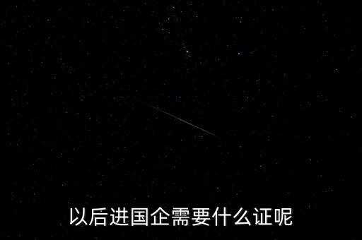 以后進(jìn)國企需要什么證呢