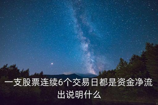 資金連續(xù)6天凈流入代表什么，資金凈流入是什麼意思