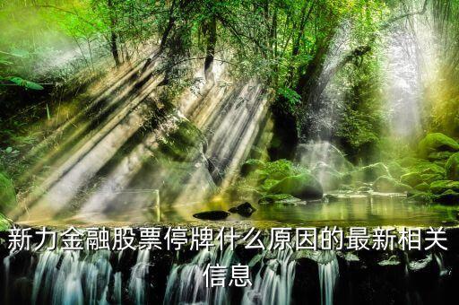 新力金融什么時(shí)候復(fù)牌，000560各位大神知道啥時(shí)候復(fù)牌