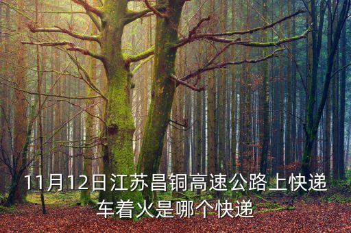 11月12日江蘇昌銅高速公路上快遞車著火是哪個(gè)快遞