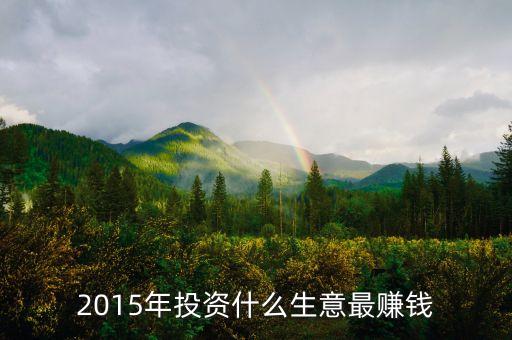 2015投資什么掙錢(qián)，2015年投資什么能賺錢(qián)