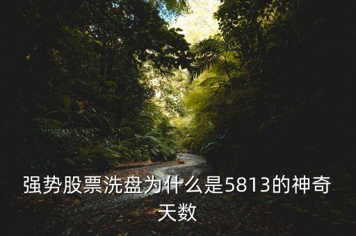 強勢股票洗盤為什么是5813的神奇天數(shù)