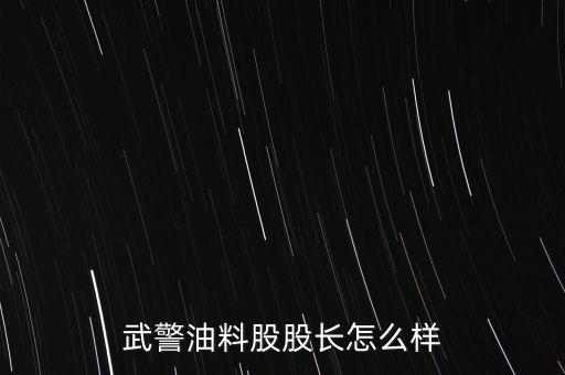 武警油料股股長(zhǎng)怎么樣