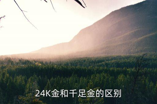 24K金和千足金的區(qū)別