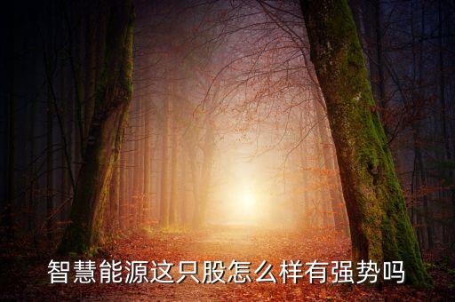 智慧能源這只股怎么樣有強(qiáng)勢嗎