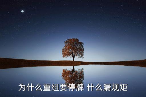 為什么湘潭電化重組暫停，湘潭電化股票停牌是什么意思