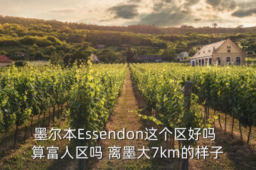 墨爾本Essendon這個區(qū)好嗎 算富人區(qū)嗎 離墨大7km的樣子