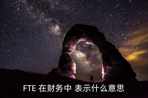 FTE 在財務中 表示什么意思