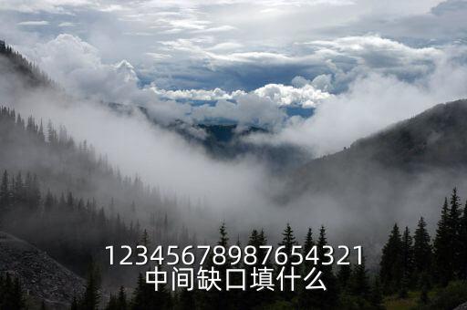 12345678987654321 中間缺口填什么