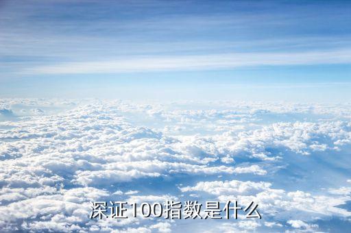 深證100指數(shù)是什么