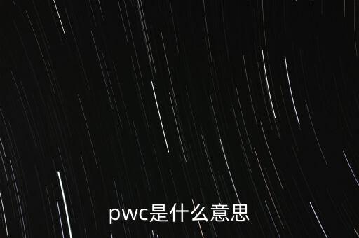 pwc是什么意思