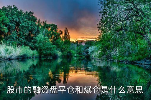 融資盤平盤什么，請(qǐng)問什么叫融資盤自動(dòng)平倉呢