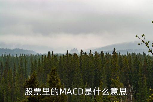 股票里的MACD是什么意思