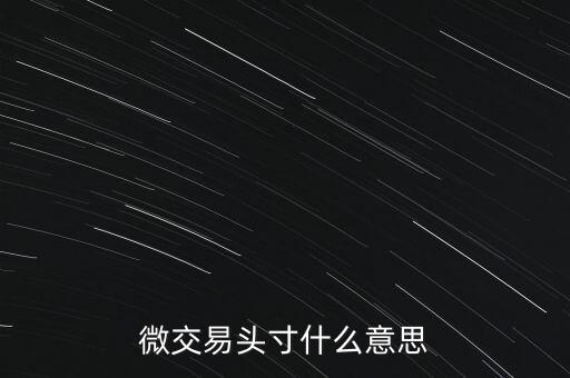 微交易頭寸什么意思