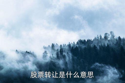 做市轉(zhuǎn)讓是什么意思，股票轉(zhuǎn)讓是什么意思