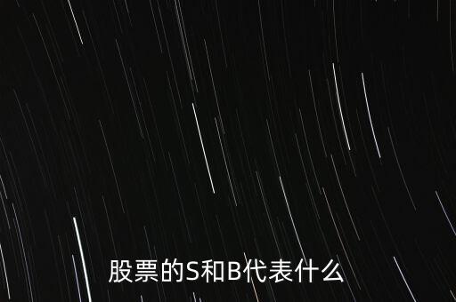 股票的S和B代表什么