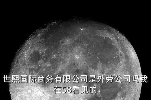 世熙控股是什么，世熙國(guó)際商務(wù)有限公司是外勞公司嗎我在58看見(jiàn)的