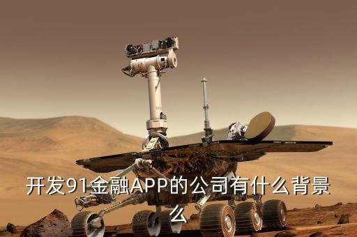 開發(fā)91金融APP的公司有什么背景么