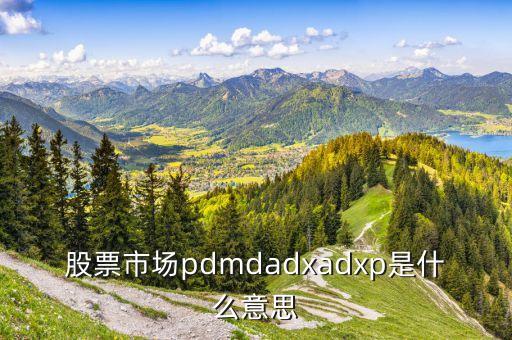 股票市場pdmdadxadxp是什么意思