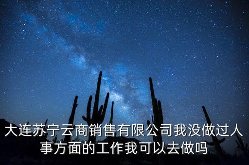 蘇寧云商銷售干些什么，大連蘇寧云商銷售有限公司我沒做過人事方面的工作我可以去做嗎