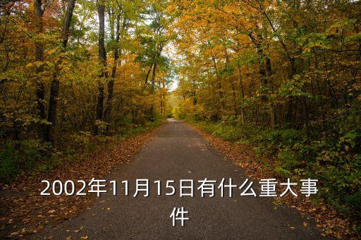 2002年11月15日有什么重大事件