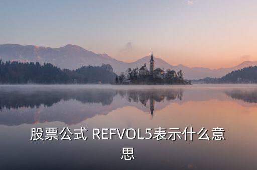 股票公式 REFVOL5表示什么意思