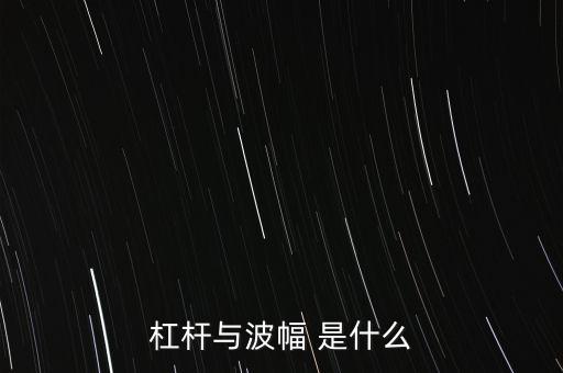 杠桿與波幅 是什么