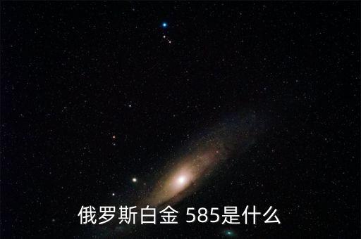 俄羅斯白金 585是什么