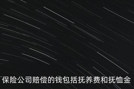 保險公司賠償?shù)腻X包括撫養(yǎng)費和撫恤金