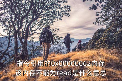 指令引用的0x00000062內存該內存不能為read是什么意思