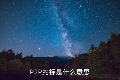 p2p散標(biāo)是什么意思，P2P約標(biāo)是什么意思