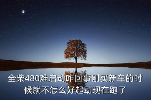 全柴480難啟動咋回事剛買新車的時候就不怎么好起動現(xiàn)在跑了