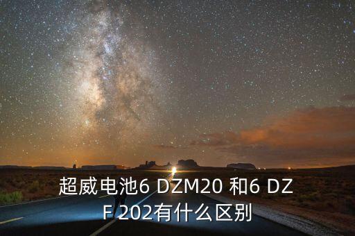 超威電池6 DZM20 和6 DZF 202有什么區(qū)別