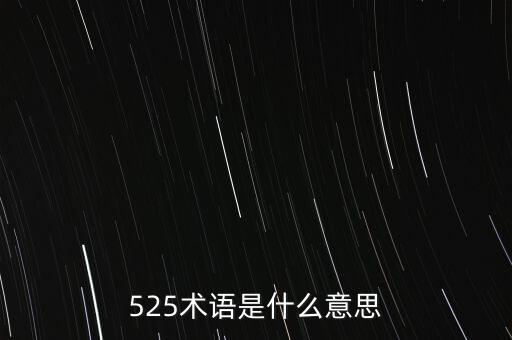 525術(shù)語是什么意思