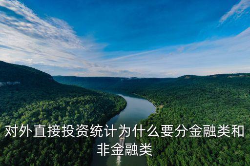 對外直接投資統(tǒng)計為什么要分金融類和非金融類