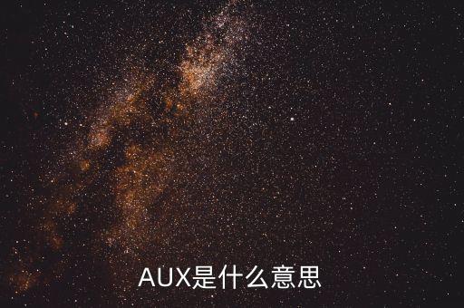 AUX是什么意思