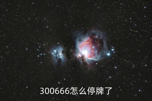 300666怎么停牌了