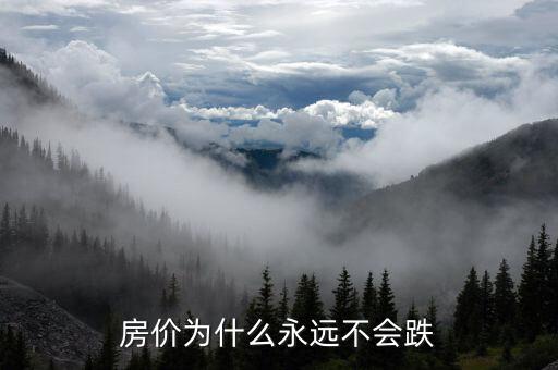 房?jī)r(jià)為什么永遠(yuǎn)不會(huì)跌