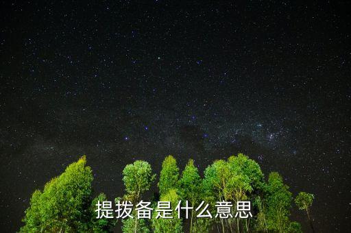 什么叫撥備，提撥備是什么意思