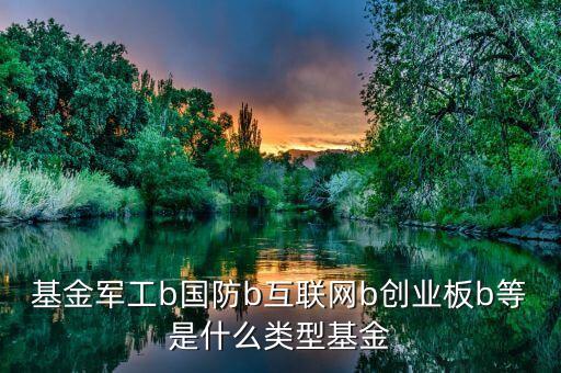 基金軍工b國防b互聯(lián)網(wǎng)b創(chuàng)業(yè)板b等是什么類型基金