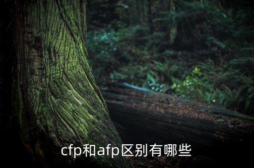 什么是cfp，AFP與CFP的區(qū)別是什么