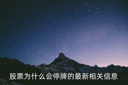 股票為什么會停牌的最新相關(guān)信息