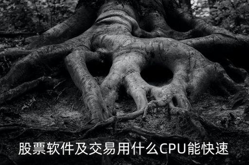 股票軟件及交易用什么CPU能快速