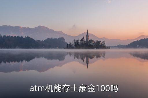 atm機能存土豪金100嗎