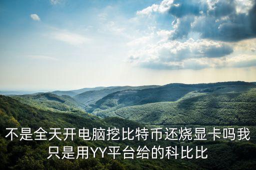 不是全天開電腦挖比特幣還燒顯卡嗎我只是用YY平臺給的科比比