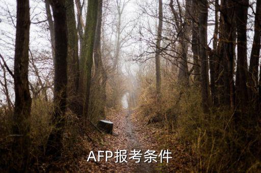 AFP報(bào)考條件