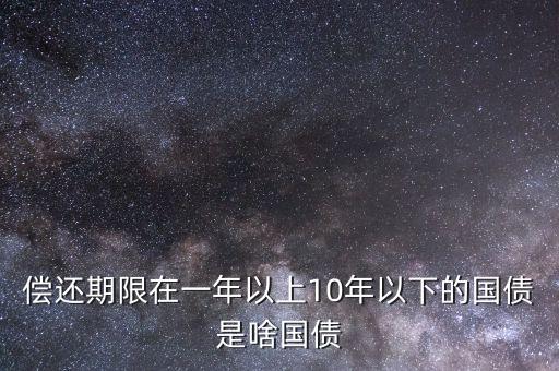 10國債24什么意思，償還期限在一年以上10年以下的國債是啥國債