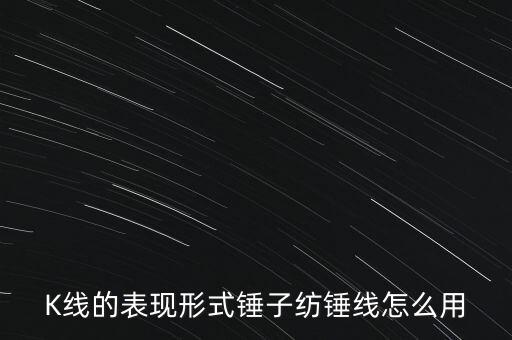 K線的表現(xiàn)形式錘子紡錘線怎么用