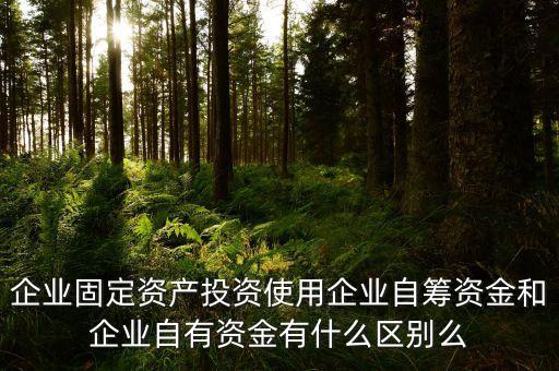 什么是企業(yè)自籌資金，請(qǐng)問企業(yè)自籌資金一般都來自哪些方面